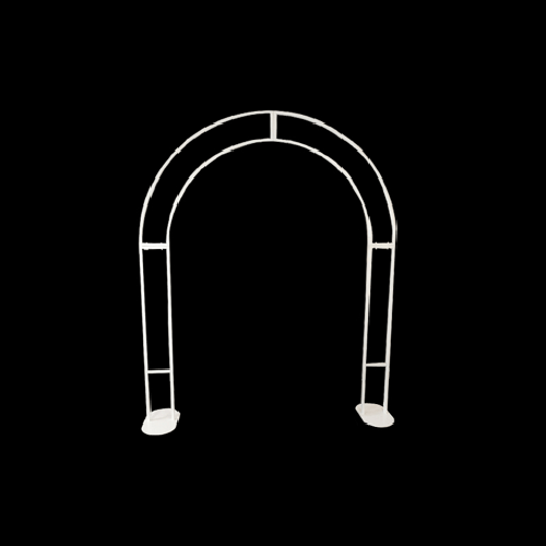 [B431-2816W] Arche Portique En Métal Blanc 2M – Borosino
