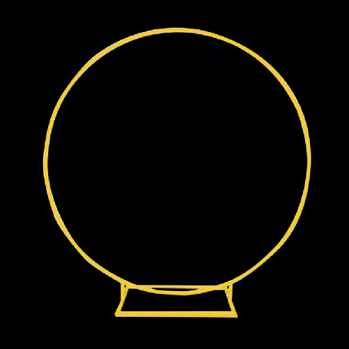 [B459B-2.0G] Arche Cerceau Dorée En Métal 2M – Borosino