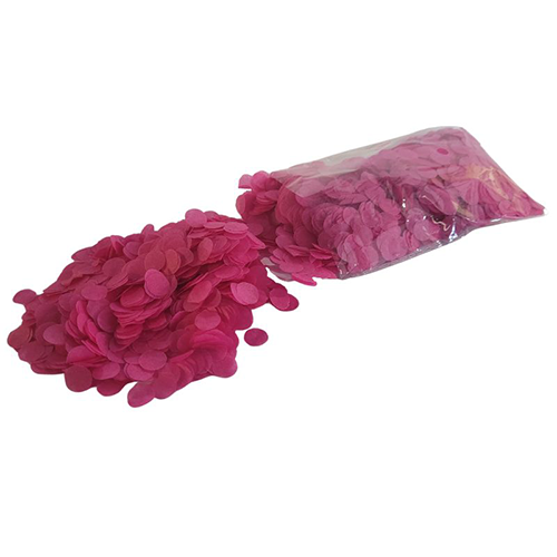 [B525AM] Confetti Papier 1Cm Magenta Sachet 14G - Borosino - FDS