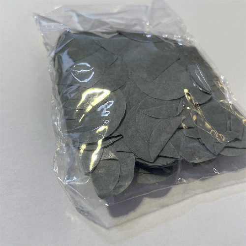[B525BG] Confetti Papier 2.5cm Gris Sachet 14g - Borosino