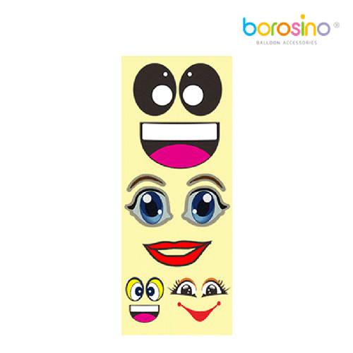 [B602A] 14 Stickers Yeux Et Bouches - Borosino