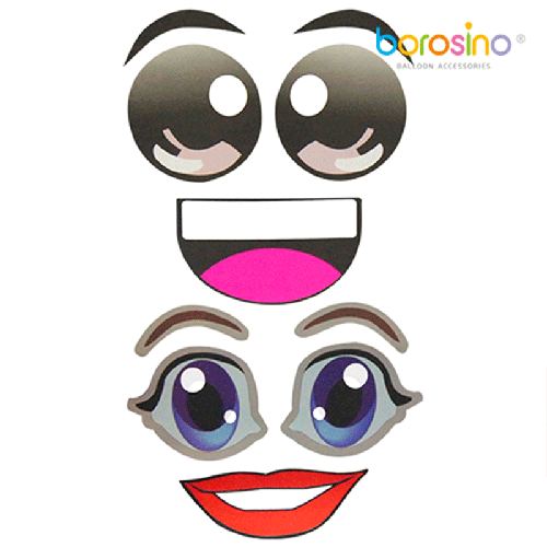 [B602F] Grands Stickers Yeux Et Bouches (Homme & Femme) – Borosino