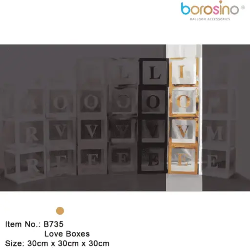 [B735L-G] Love Boîtes Dorée - Borosino - FDS