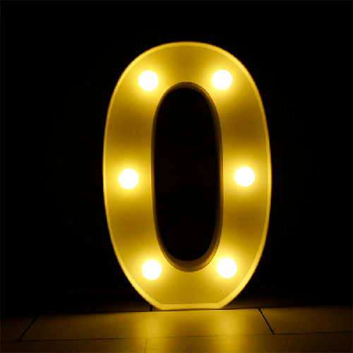 [B909-0] Chiffre 0 Lumineux Led – Borosino