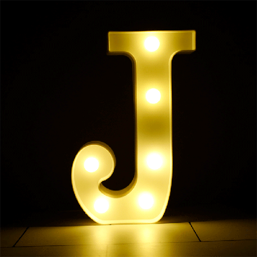 [B926-J] Lettre J Lumineuse Led – Borosino