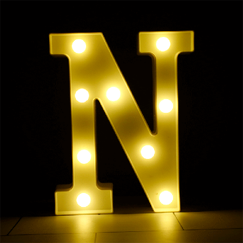 [B926-N] Lettre N Lumineuse Led – Borosino