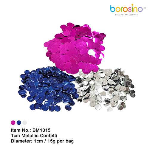 [BM1015P] Confettis De 1cm Sachet De 15G Rose - Borosino