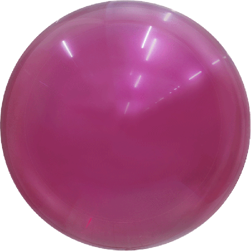[BBQ002-3-12] Metallic Bubble 12" Magenta