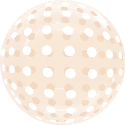 [BBQ007-11] Dots Bubble 18" Orange