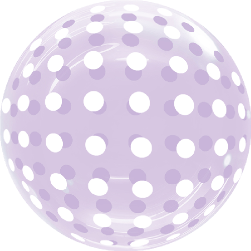 [BBQ007-5] Dots Bubble 18" Violet - FDS