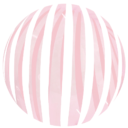 [BBQ008-6] Stripe Bubble 18" Cristal Rouge - FDS