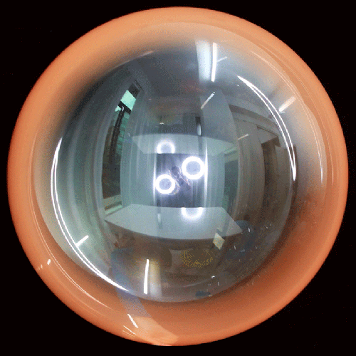 [BBQ013-5] Gradient Donut Bubble 18" Orange