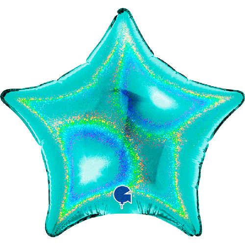 [G04277GHTI] Étoile Holo Tiffany 4" Vrac - Grabo