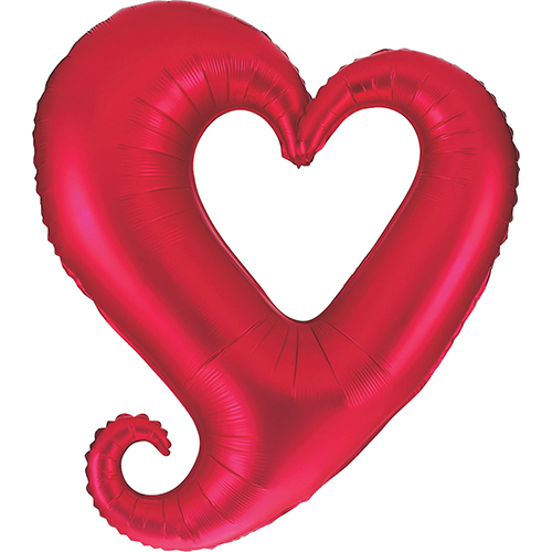 [G15566-P] Coeur Geant Chaine Rouge 37" - Grabo