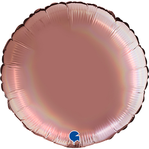 [G181P04RHRG] Rond Holo Rose Platine 18" Vrac - Grabo