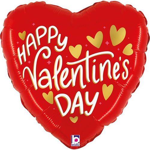 [G22241] Valentine Rouge et Dorée Coeurs 9" VRAC - Grabo