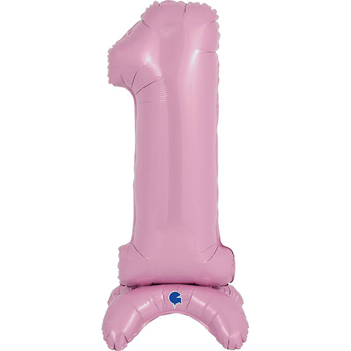 [G25071PP-P] The Standups - Chiffre 1 Pastel Pink 25" - Grabo - FDS