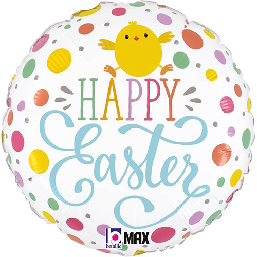 [G26247P-P] Easter Dots Chick 18" - Grabo