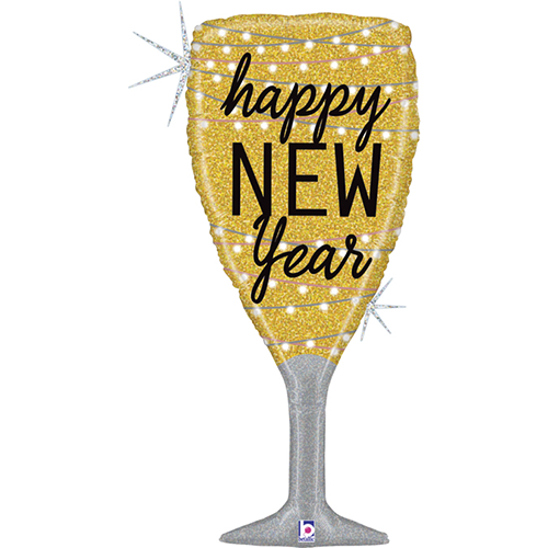 [G35739GH-P] New Year Champagne Glass 37" - Grabo - FDS