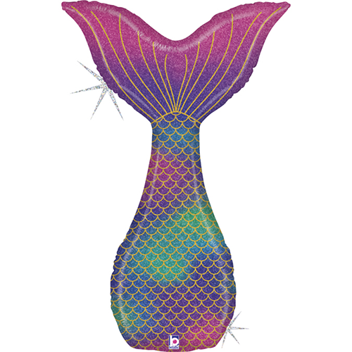 [G35901GH-P] Glitter Mermaid Tail 46" - Grabo