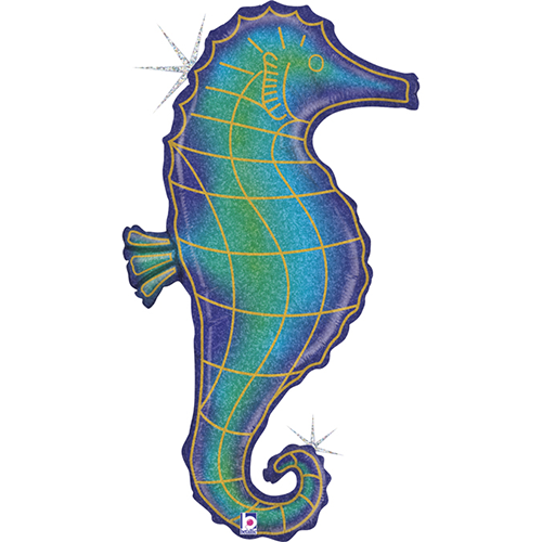 [G35951GH-P] Glitter Seahorse 36" - Grabo
