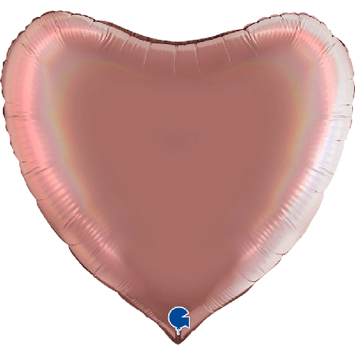 [G360P04RHRG] Coeur Holographic Platinum Rose 36" Vrac - Grabo