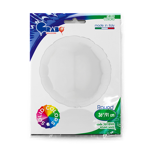 [G36118WH-P] Rond Blanc 36" - Grabo