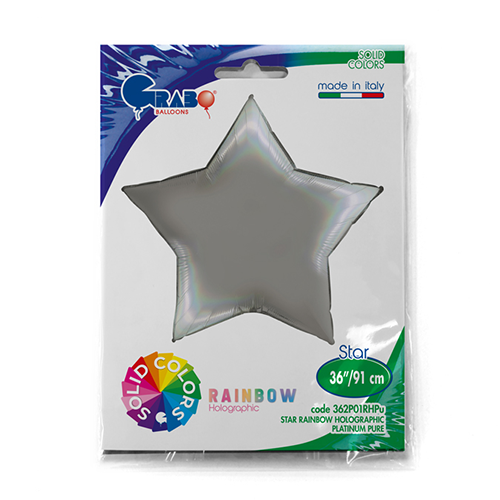 [G362P01RHPU-P] Étoile Holo Pure Platine 36" - Grabo