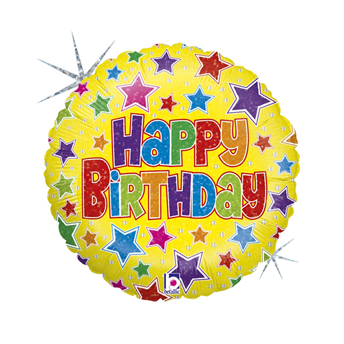 [G86823H-P] Bold Étoile Birthday 18" - Grabo