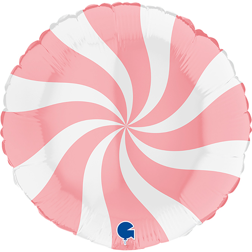 [GG018M03WHPK] Rond Swirly White Matte Pink 18" - Grabo