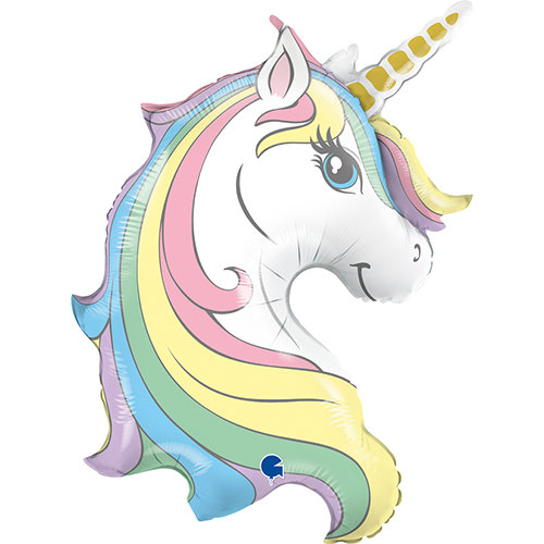 [GG72031-P] Macaron Unicorn Head 39" - Grabo