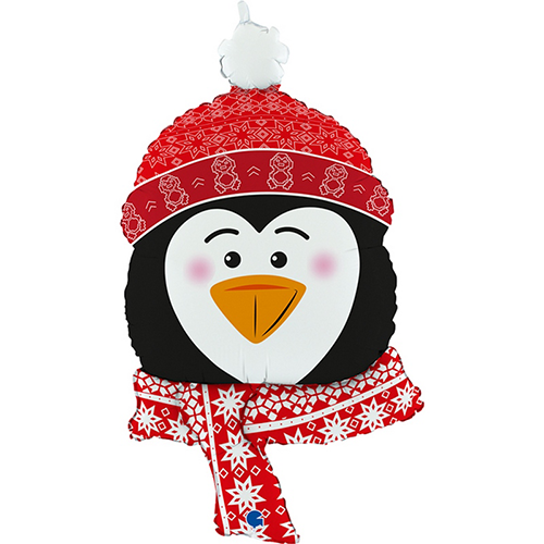 [GG72036-P] Sweet Penguin Head 34" - Grabo