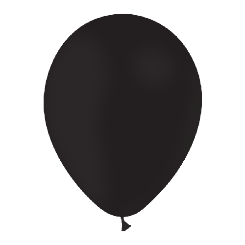 [HG112-10P41] 10 Ballons  Noir 12" Standard - Balloonia