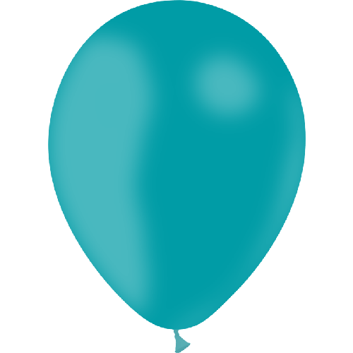 [HG112-10P43] 10 Ballons  Turquoise 12" Standard - Balloonia