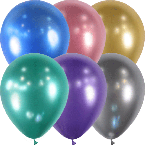 [HG112-25B] 25 Ballons 12" Assortis Brillant - Balloonia