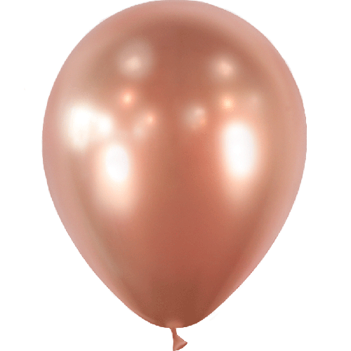 [HG112-25B07] 25 Ballons 12" Doré Rose Brillant - Balloonia
