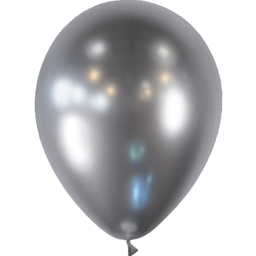 [HG112-50B02] 50 Ballons 12" Metallic Silver - Balloonia