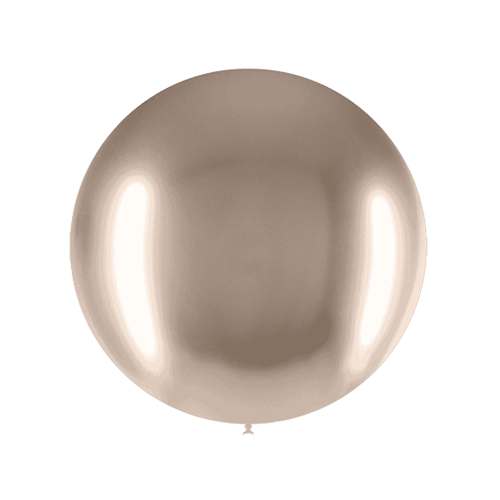 [HG2-B08] Ballon 2' Beige Brillant Vrac - Balloonia