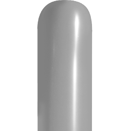 [HG360M93] 100 Ballons À Modeler 360 Metal Argent - Balloonia