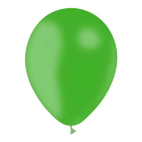 [HG45-25P38] 25 Ballons Vert 5" Standard - Balloonia