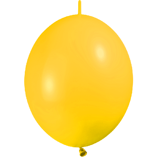 [HG6LP23] 100 Ballons Deco Link 6" (15Cm ) Standard Jaune D'or - Balloonia