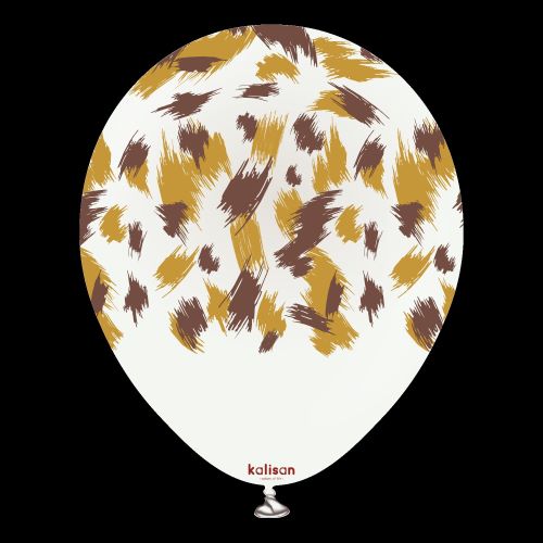 [21258183] 12"  White Imprimé Safari Savanna 25 Bal- Kalisan