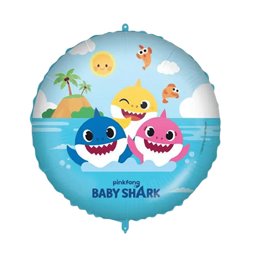 [P92977] Alu Rond Baby Shark 46Cm - Licence