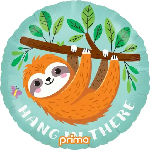 [PF-0063-18] 1 Alu 18" Hang In There Sloth - Prima