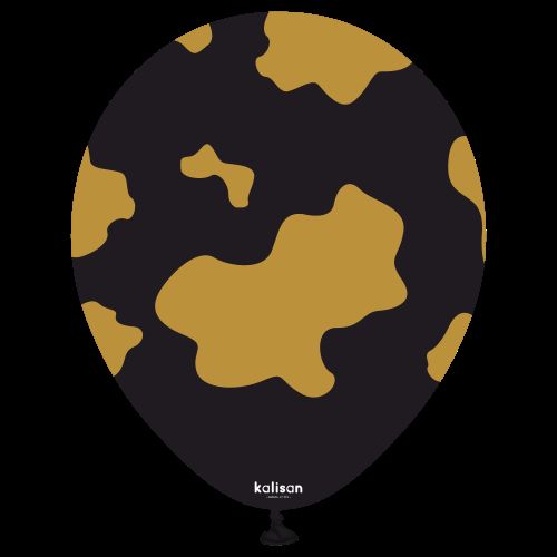 [21259553] 12"  Safari Country Cow Noir imp Or 25 Bal- Kalisan 