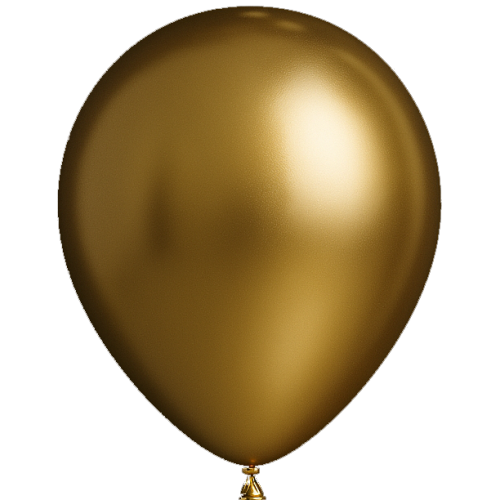 [CH13OR] 25 Ballons 13cm Mirroir Or