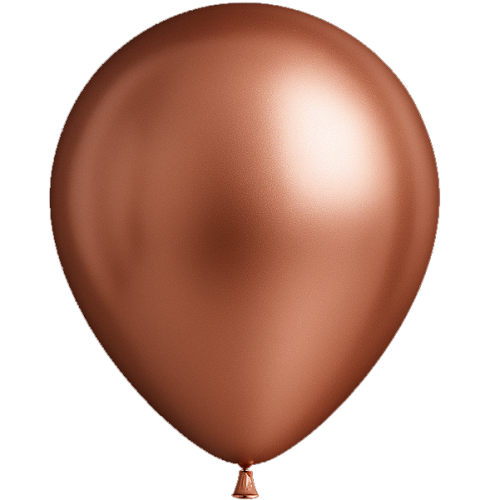 [CH13ROSEGOLD] 25 Ballons 13cm Miroir Rose gold