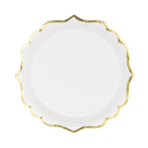 [TPP30-008] Lot De 6 Assiettes 18.5cm Blanche