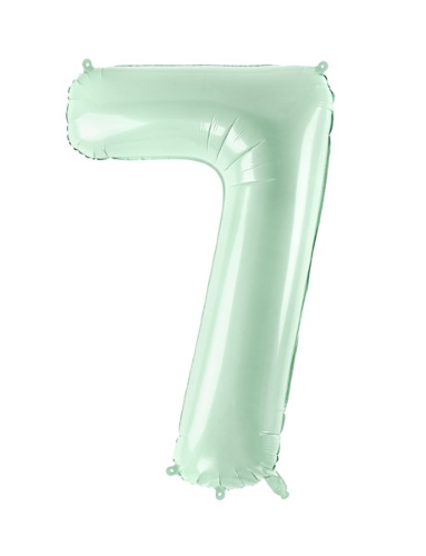 [FB230G-7-012] 1 Alu Chiffre "7" vert 28" ( 72cm ) 