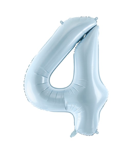 [FB230P-4-001J] 1 Alu Chiffre "4" Bleu ciel 28" ( 72cm )